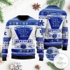 Kentucky Wildcats Football Team Logo Custom Name Personalized Ugly Christmas Sweater