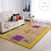 LA Lakers Court Area Rug NBA Basketball Team Logo Carpet Living Room Rugs Floor Decor