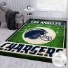 Los Angeles Chargers Nfl Rug Living Room Rug Home Decor Floor Decor