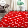 Louis Vuitton Supreme Area Rug Red Hypebeast Carpet Luxurious Fashion Brand Logo Living Room  Rugs Floor Decor 081123