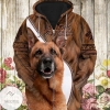 Love German Shepherd Zip Hoodie