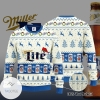 Miller Lite Santa Hat Christmas Knitted Ugly Christmas Sweater