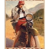 Motorcycle And Mascara Poster