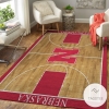Nebraska Cornhuskers NCAA Basketball Rug Room Carpet Sport Custom Area Floor Home Decor