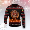 New 2021 Awesome Firefighter Ugly Christmas Sweater