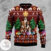 New 2021 Basset Hound Pine Tree Ugly Christmas Sweater