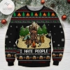 New 2021 Bear Beer Camping Ugly Christmas Sweater