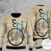 New 2021 Bicycle And World Map Ugly Christmas Sweater
