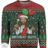 New 2021 Birthday Guys Ugly Christmas Sweater