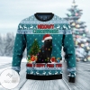 New 2021 Black Cat Meomy Christmas And A Happy Purr Year Ugly Christmas Sweater