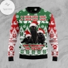 New 2021 Black Cat Oh Christmas Tree Ugly Christmas Sweater
