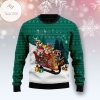 New 2021 Bulldog Sleigh Ugly Christmas Sweater