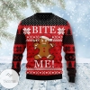 New 2021 Christmas Bite Me Ugly Christmas Sweater