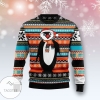 New 2021 Colorful Pattern Penguin Ugly Christmas Sweater
