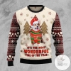 New 2021 Corgi The Most Beautiful Time Ugly Christmas Sweater