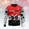 New 2021 Cow Bell Rings Ugly Christmas Sweater
