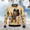 New 2021 Cowboy Tiger Ugly Christmas Sweater