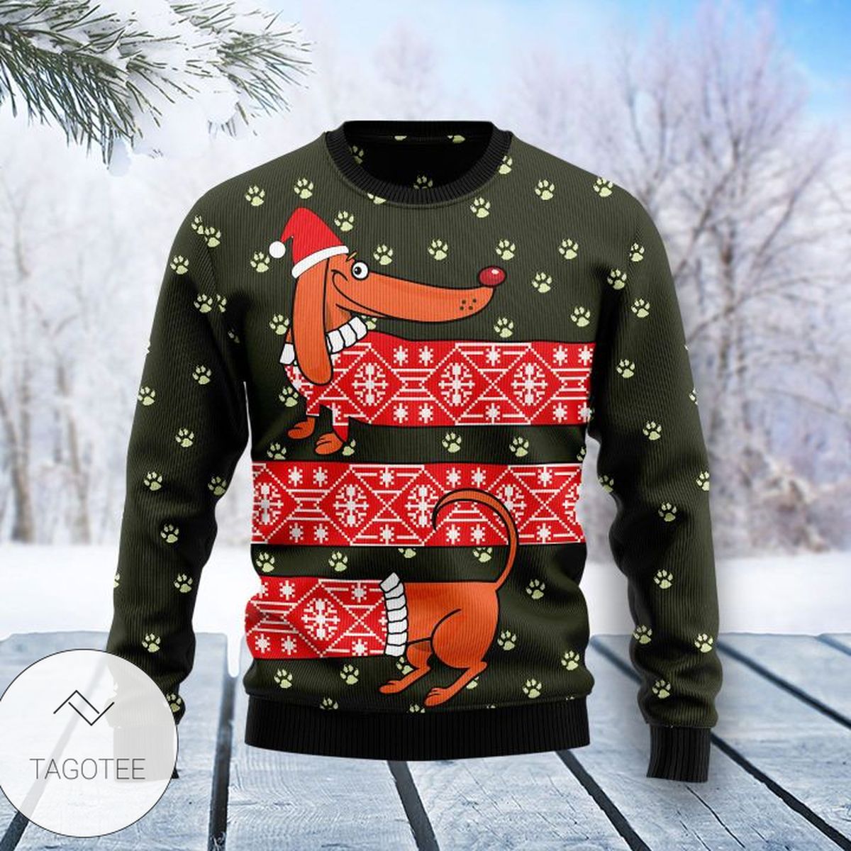 New 2021 Dachshund Funny Ugly Christmas Sweater