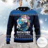 New 2021 Dadacorn Protector Of My Unicorns Ugly Christmas Sweater