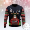 New 2021 Deer Let It Glow Ugly Christmas Sweater