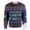 New 2021 Doctors Tested My DNA It Was USA Ugly Christmas Sweater