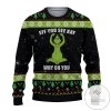 New 2021 EFF YOU SEE KAY Grinch Christmas Holiday Ugly Sweaters