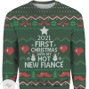 New 2021 First Christmas With My New Fiance Ugly Christmas Sweater