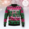 New 2021 Flamingle Bells Ugly Christmas Sweater