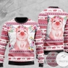 New 2021 Floral Piggy Ugly Christmas Sweater