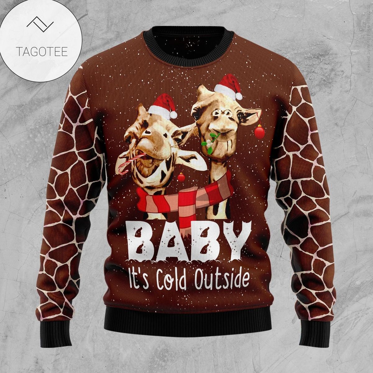 New 2021 Funny Giraffe Ugly Christmas Sweater