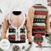 New 2021 Funny Hairy Chest And Gile Ugly Christmas Sweater