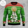 New 2021 Golden Retriever Pine Ugly Christmas Sweater