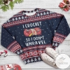 New 2021 I Crochet So I Don't Unravel Sewing Ugly Christmas Sweater