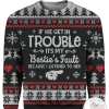 New 2021 If We Get In Trouble Ugly Christmas Sweater