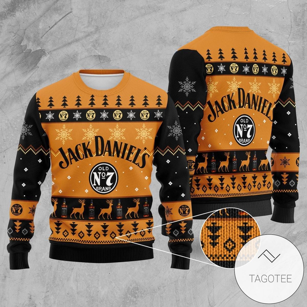 New 2021 Jack Daniels Christmas Holiday Ugly Sweater