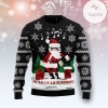 New 2021 La La La Flossing Santa Claus Ugly Christmas Sweater