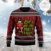 New 2021 Lets Get This Party Crackin Nut Cracker Ugly Christmas Sweater