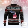 New 2021 Michigan Smitten With The Mitten Ugly Christmas Sweater