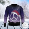 New 2021 Peace Hippie Ugly Christmas Sweater