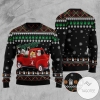 New 2021 Pomeranian & Santa Claus Ugly Holiday Ugly Sweater