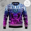 New 2021 Purple Butterfly Ugly Christmas Sweater