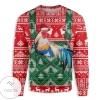 New 2021 Rooster Pattern Ugly Christmas Sweater