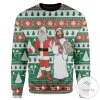 New 2021 Santa And Jesus  Ugly Christmas Sweater