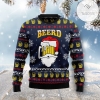 New 2021 Santa Beerd Ugly Christmas Sweater