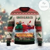 New 2021 Santa Claus Is Kayaking To Town Ugly Christmas Sweater