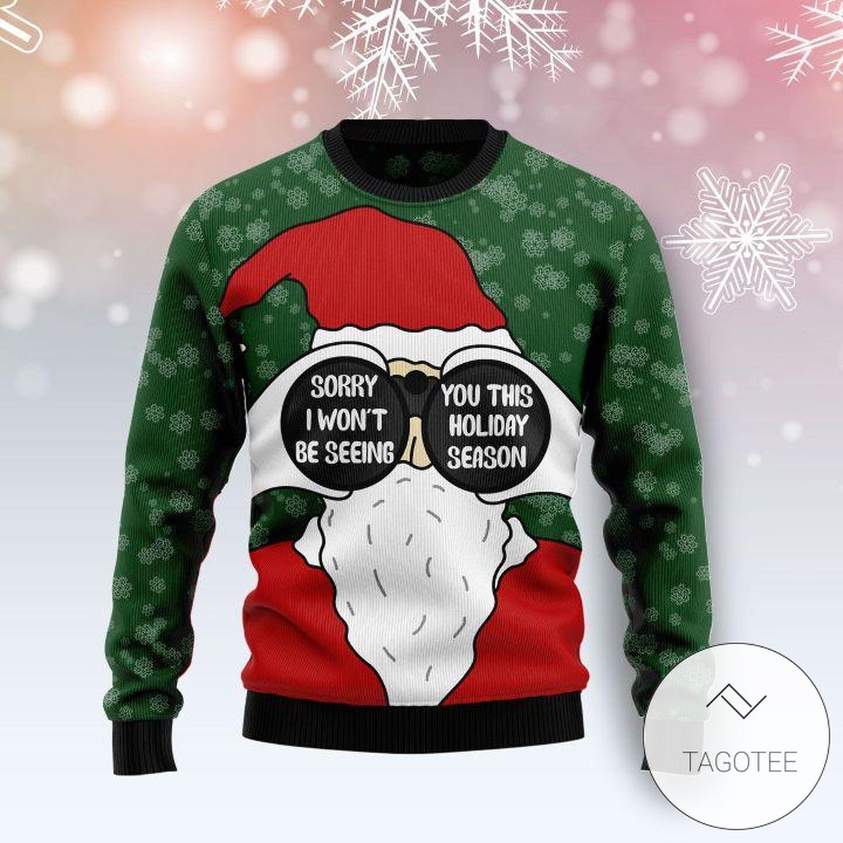 New 2021 Santa I Won't Be Seeing You Ugly Christmas Sweater
