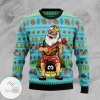 New 2021 Santa and Ukulele Christmas Ugly Christmas Sweater