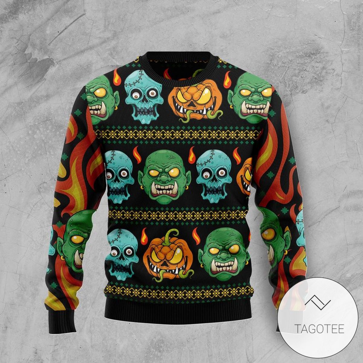 New 2021 Scary Zombie Ugly Christmas Sweater