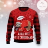 New 2021 Sloth Chill Out Ugly Christmas Sweater