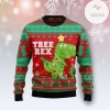 New 2021 T Rex Tree Christmas Ugly Christmas Sweater